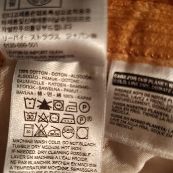 Levi’s Math Club Flare Jeans – Tangerine – Size 26x29 – Rare - Picture 9 of 10